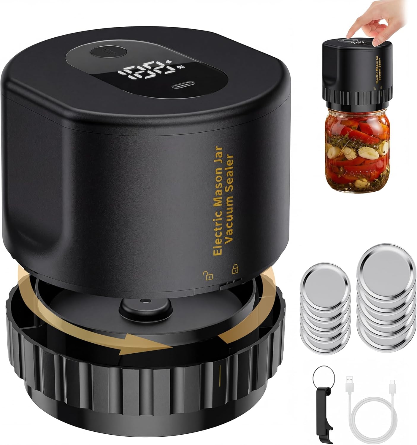 Mason Jar Vacuum Sealer Kit