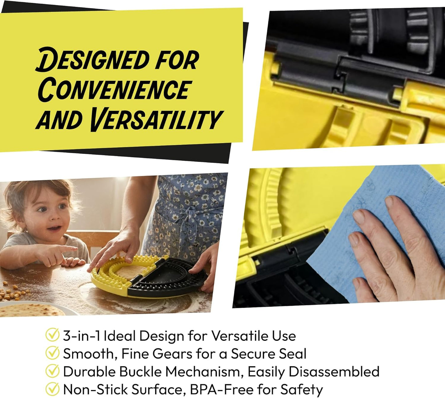 3-in-1 Tortilla Sealer Crimper