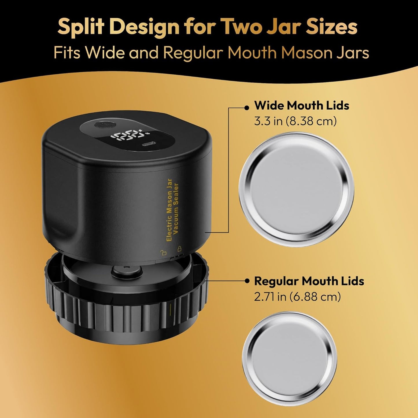 Mason Jar Vacuum Sealer Kit