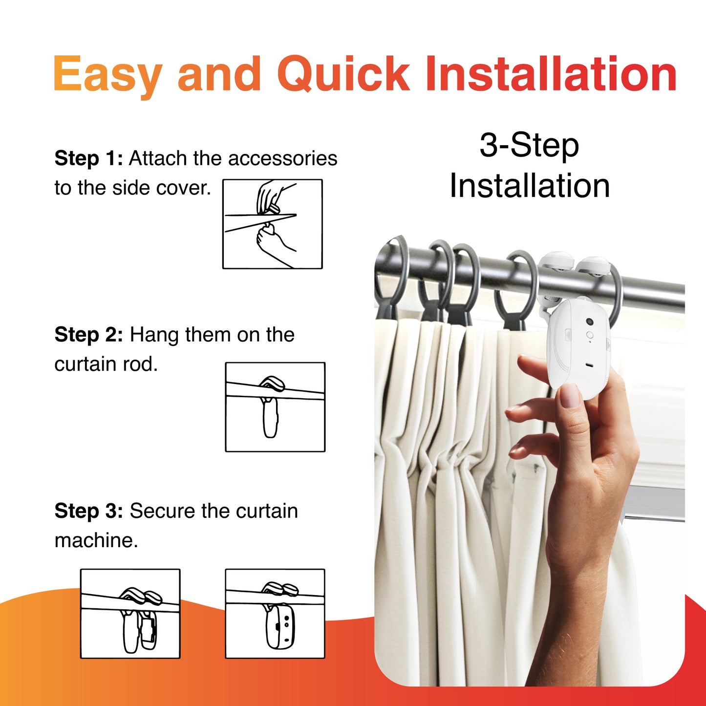 HomeLuvo Automatic Smart Curtain Opener Closer