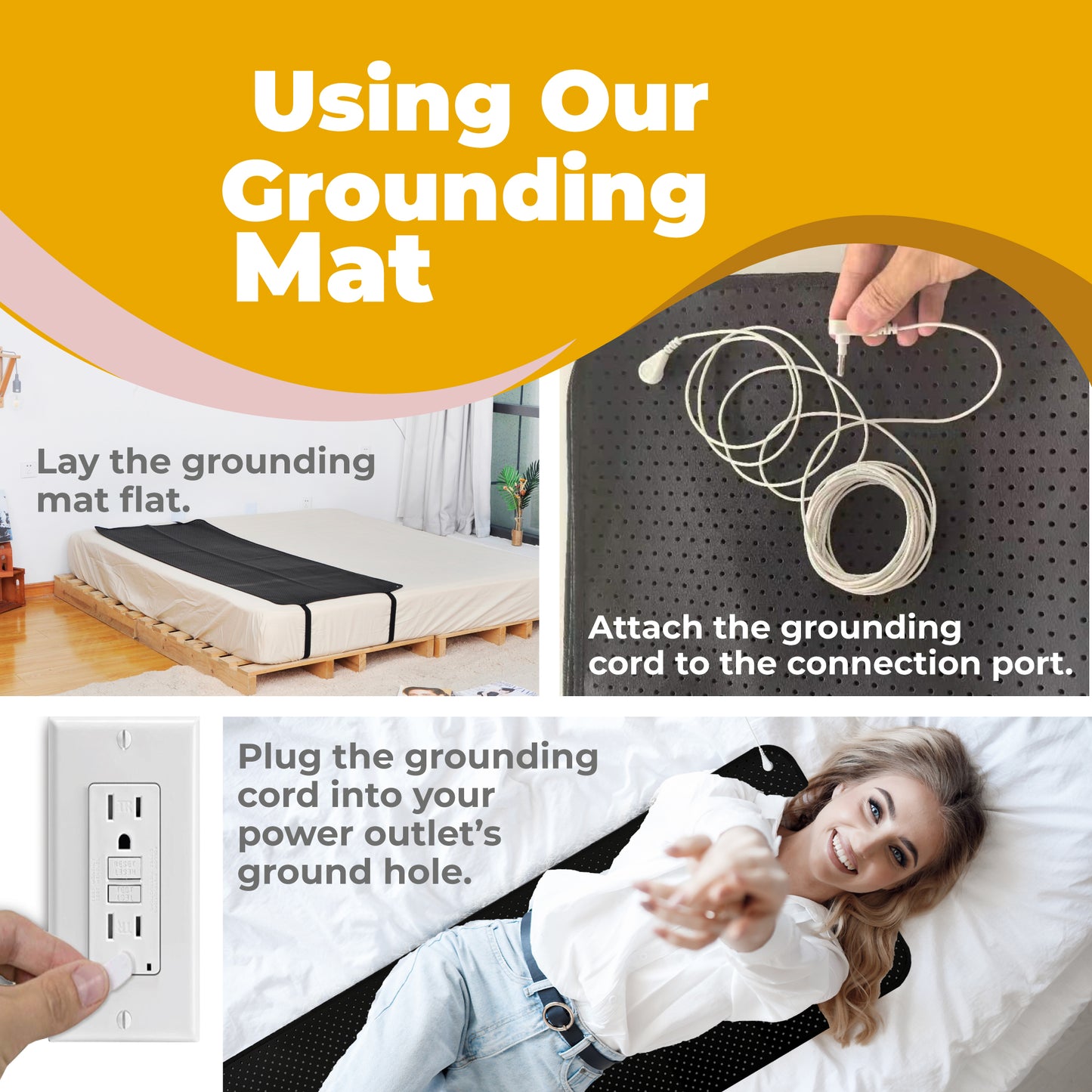 Grounding Sleeping Mat for Bed