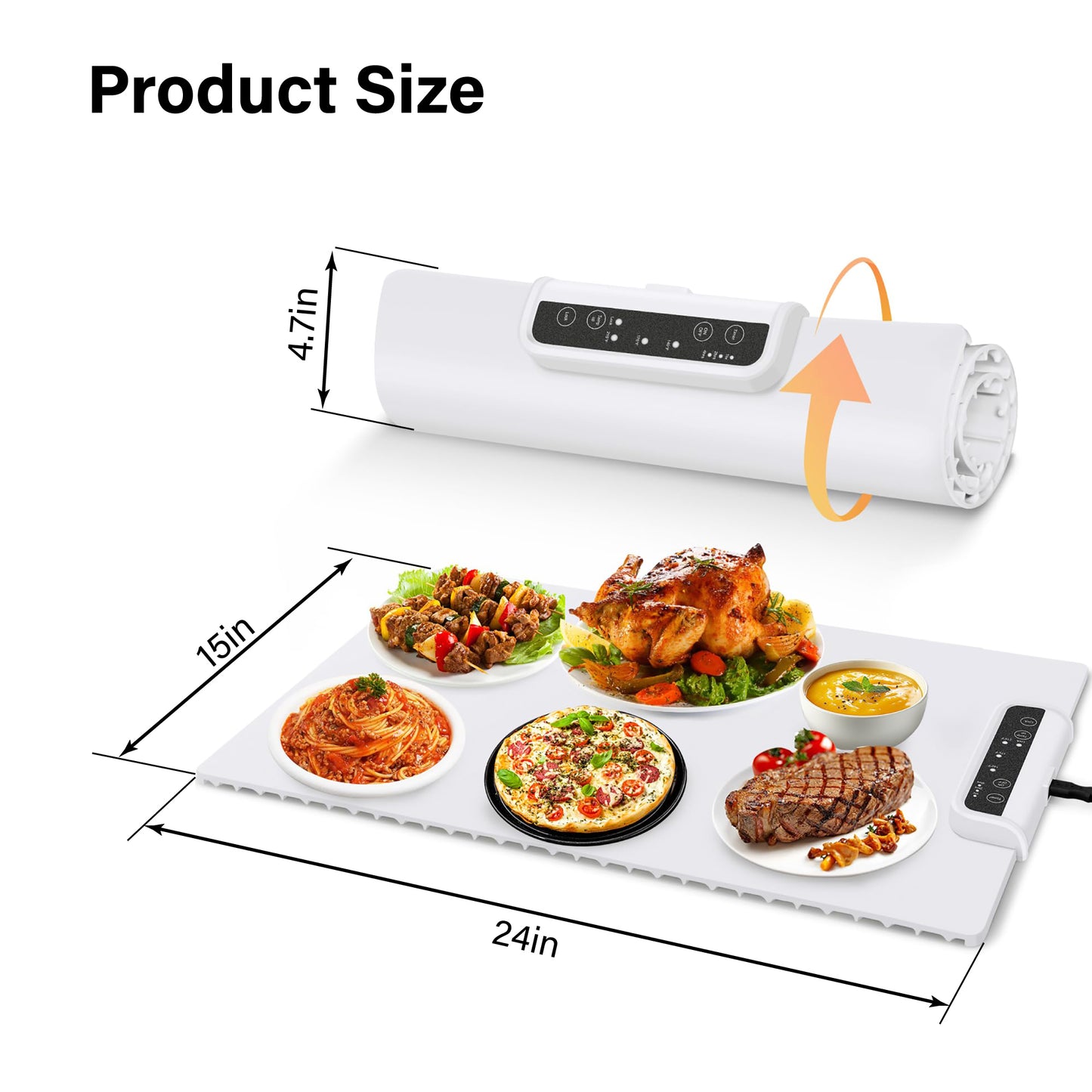 HomeLuvo Electric Food Warming Silicone Mat