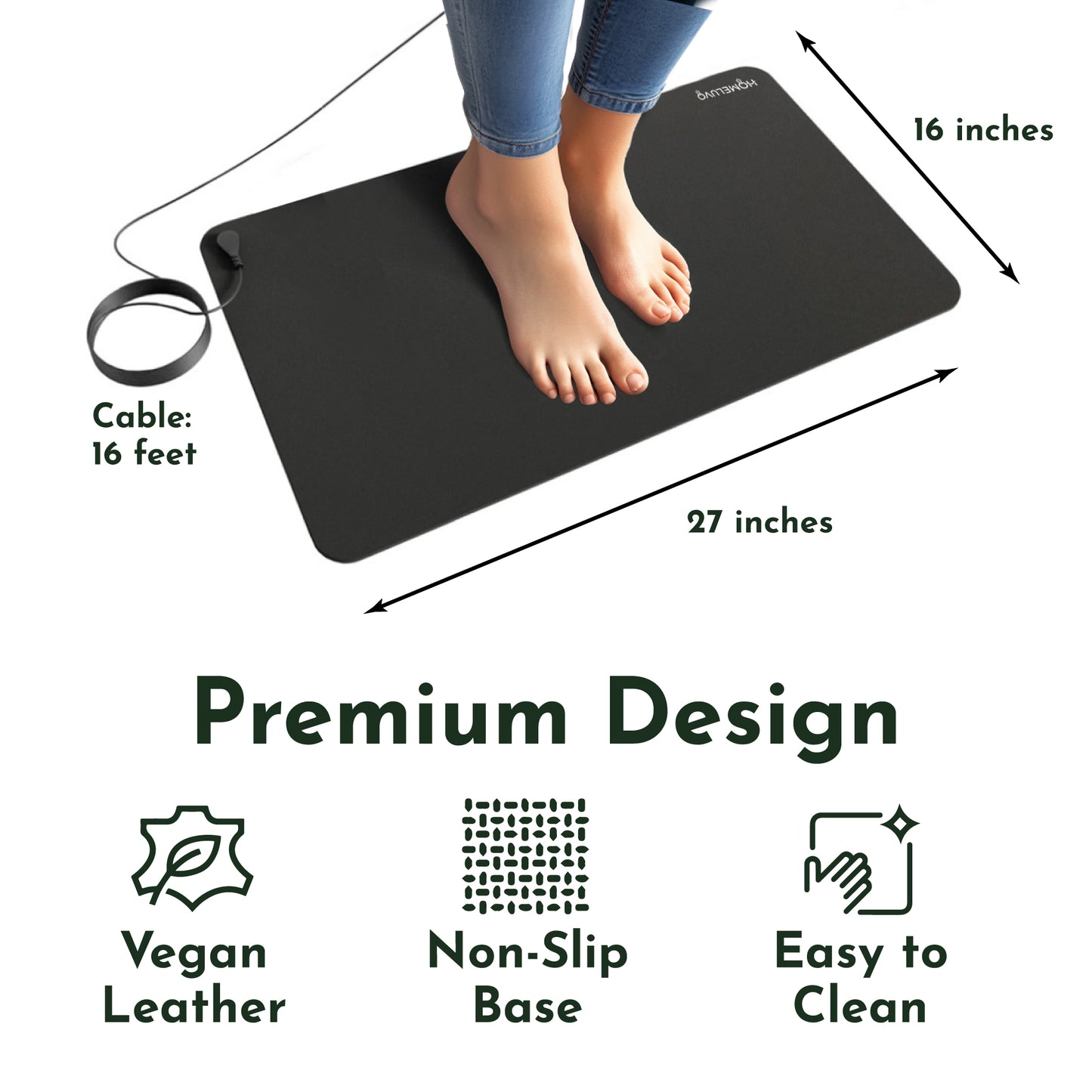 HomeLuvo Grounding Mat Earthing Pad