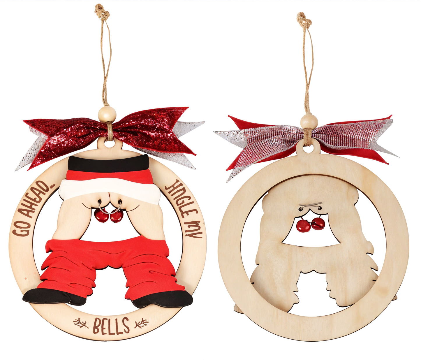 HomeLuvo 'Go Ahead Jingle My Bells' Ornaments